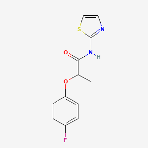 2-(4-fluorophenoxy)-N-(1,3-thiazol-2-yl)propanamide