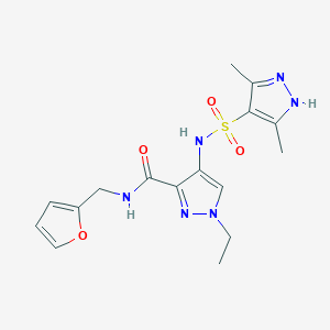 4-{[(3,5-DIMETHYL-1H-PYRAZOL-4-YL)SULFONYL]AMINO}-1-ETHYL-N~3~-(2-FURYLMETHYL)-1H-PYRAZOLE-3-CARBOXAMIDE