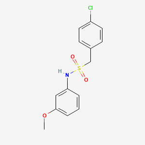 1-(4-chlorophenyl)-N-(3-methoxyphenyl)methanesulfonamide