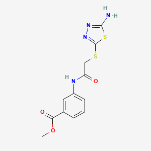 methyl 3-({[(5-amino-1,3,4-thiadiazol-2-yl)thio]acetyl}amino)benzoate