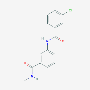 3-chloro-N-{3-[(methylamino)carbonyl]phenyl}benzamide