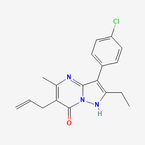 6-allyl-3-(4-chlorophenyl)-2-ethyl-5-methylpyrazolo[1,5-a]pyrimidin-7(4H)-one