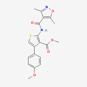 METHYL 2-(3,5-DIMETHYL-1,2-OXAZOLE-4-AMIDO)-4-(4-METHOXYPHENYL)THIOPHENE-3-CARBOXYLATE