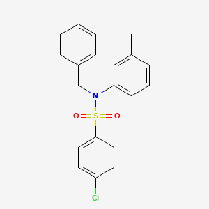 molecular formula C20H18ClNO2S B4830041 N-benzyl-4-chloro-N-(3-methylphenyl)benzenesulfonamide 