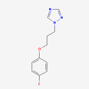 molecular formula C11H12FN3O B4830081 1-[3-(4-Fluorophenoxy)propyl]-1,2,4-triazole 