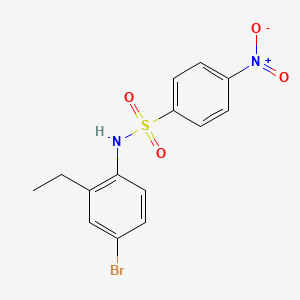 N-(4-BROMO-2-ETHYLPHENYL)-4-NITROBENZENE-1-SULFONAMIDE