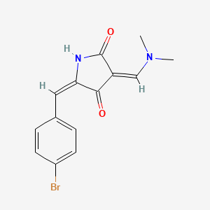 5-(4-bromobenzylidene)-3-[(dimethylamino)methylene]-2,4-pyrrolidinedione