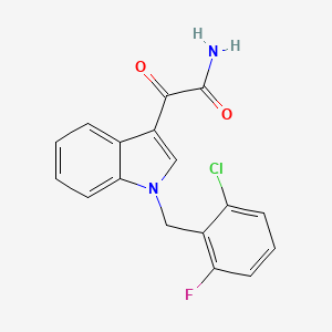 2-[1-(2-chloro-6-fluorobenzyl)-1H-indol-3-yl]-2-oxoacetamide