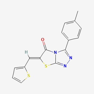 molecular formula C16H11N3OS2 B4830158 3-(4-methylphenyl)-6-(2-thienylmethylene)[1,3]thiazolo[2,3-c][1,2,4]triazol-5(6H)-one 