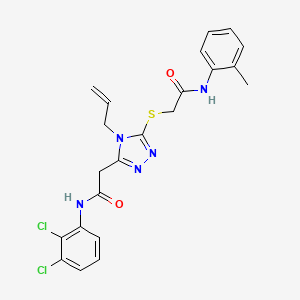 2-{[5-{2-[(2,3-dichlorophenyl)amino]-2-oxoethyl}-4-(prop-2-en-1-yl)-4H-1,2,4-triazol-3-yl]sulfanyl}-N-(2-methylphenyl)acetamide