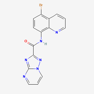 N~2~-(5-BROMO-8-QUINOLYL)[1,2,4]TRIAZOLO[1,5-A]PYRIMIDINE-2-CARBOXAMIDE