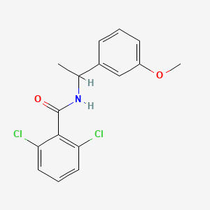 2,6-dichloro-N-[1-(3-methoxyphenyl)ethyl]benzamide