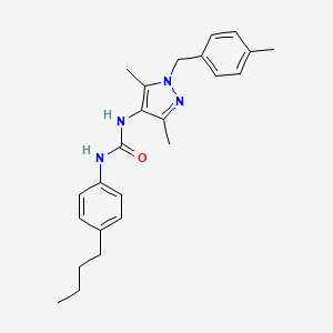 N-(4-butylphenyl)-N'-[3,5-dimethyl-1-(4-methylbenzyl)-1H-pyrazol-4-yl]urea