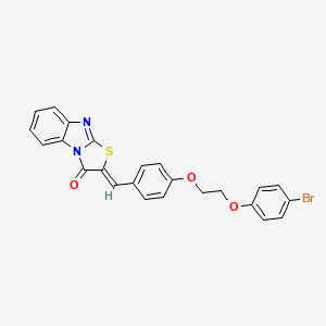 2-{4-[2-(4-bromophenoxy)ethoxy]benzylidene}[1,3]thiazolo[3,2-a]benzimidazol-3(2H)-one