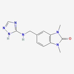 1,3-dimethyl-5-[(1H-1,2,4-triazol-3-ylamino)methyl]-1,3-dihydro-2H-benzimidazol-2-one