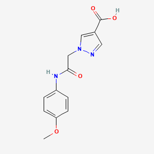 1-[2-(4-METHOXYANILINO)-2-OXOETHYL]-1H-PYRAZOLE-4-CARBOXYLIC ACID