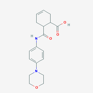 molecular formula C18H22N2O4 B4830440 6-[(4-MORPHOLINOANILINO)CARBONYL]-3-CYCLOHEXENE-1-CARBOXYLIC ACID 