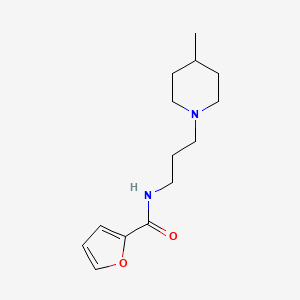 molecular formula C14H22N2O2 B4830539 N-[3-(4-methyl-1-piperidinyl)propyl]-2-furamide 