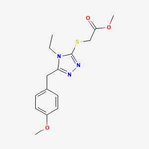 methyl {[4-ethyl-5-(4-methoxybenzyl)-4H-1,2,4-triazol-3-yl]thio}acetate