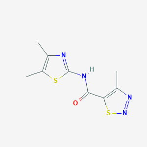 N-(4,5-dimethyl-1,3-thiazol-2-yl)-4-methyl-1,2,3-thiadiazole-5-carboxamide