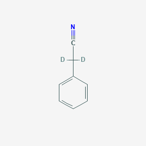 molecular formula C8H7N B048306 2,2-二氘代-2-苯基乙腈 CAS No. 935-66-0