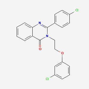 3-[2-(3-chlorophenoxy)ethyl]-2-(4-chlorophenyl)-4(3H)-quinazolinone