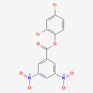 molecular formula C13H6Br2N2O6 B4830626 2,4-dibromophenyl 3,5-dinitrobenzoate 