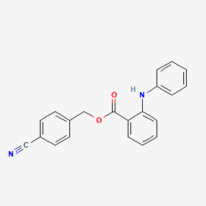 (4-Cyanophenyl)methyl 2-anilinobenzoate