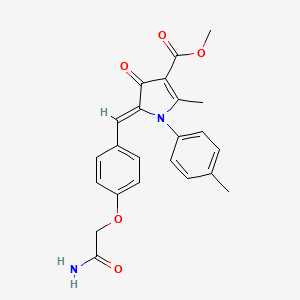 methyl 5-[4-(2-amino-2-oxoethoxy)benzylidene]-2-methyl-1-(4-methylphenyl)-4-oxo-4,5-dihydro-1H-pyrrole-3-carboxylate