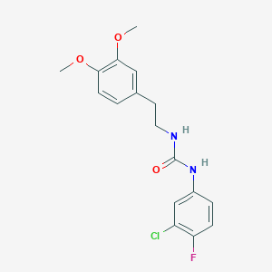 1-(3-Chloro-4-fluorophenyl)-3-[2-(3,4-dimethoxyphenyl)ethyl]urea