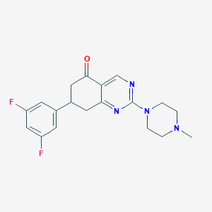 7-(3,5-difluorophenyl)-2-(4-methylpiperazin-1-yl)-7,8-dihydroquinazolin-5(6H)-one