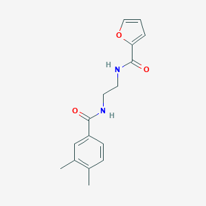 molecular formula C16H18N2O3 B483070 N-{2-[(3,4-dimethylbenzoyl)amino]ethyl}-2-furamide CAS No. 878699-27-5