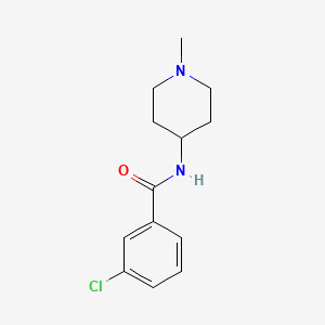 3-chloro-N-(1-methylpiperidin-4-yl)benzamide