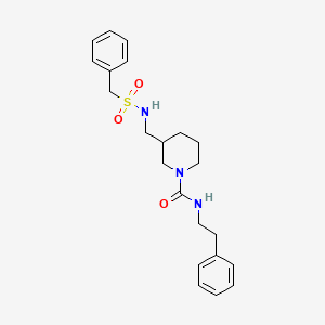 3-{[(benzylsulfonyl)amino]methyl}-N-(2-phenylethyl)-1-piperidinecarboxamide