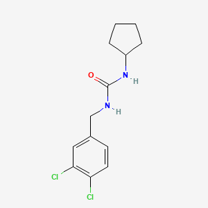 molecular formula C13H16Cl2N2O B4830772 N-cyclopentyl-N'-(3,4-dichlorobenzyl)urea 