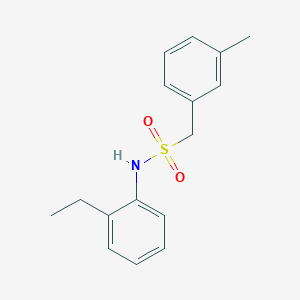 molecular formula C16H19NO2S B4830779 N-(2-ethylphenyl)-1-(3-methylphenyl)methanesulfonamide 