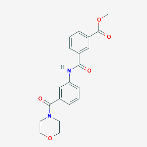 methyl 3-({[3-(4-morpholinylcarbonyl)phenyl]amino}carbonyl)benzoate