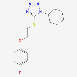 1-cyclohexyl-5-{[2-(4-fluorophenoxy)ethyl]sulfanyl}-1H-tetrazole