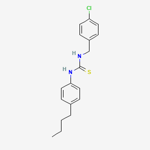 molecular formula C18H21ClN2S B4830852 N-(4-butylphenyl)-N'-(4-chlorobenzyl)thiourea 