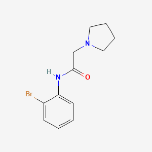 N-(2-bromophenyl)-2-(1-pyrrolidinyl)acetamide