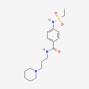 4-[(ethylsulfonyl)amino]-N-[3-(1-piperidinyl)propyl]benzamide