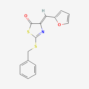 2-(benzylthio)-4-(2-furylmethylene)-1,3-thiazol-5(4H)-one