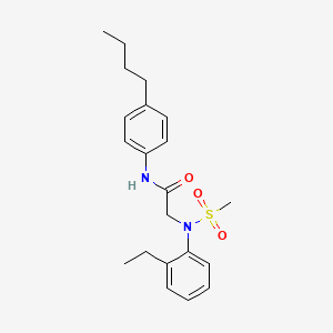 N~1~-(4-butylphenyl)-N~2~-(2-ethylphenyl)-N~2~-(methylsulfonyl)glycinamide