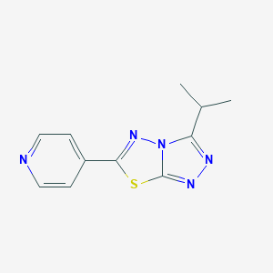 molecular formula C11H11N5S B483093 3-Isopropyl-6-pyridin-4-yl[1,2,4]triazolo[3,4-b][1,3,4]thiadiazole CAS No. 896816-96-9