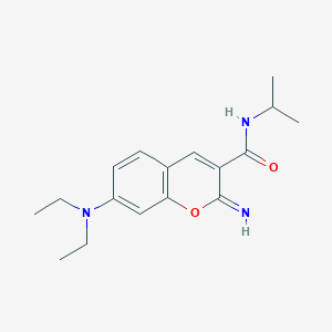 molecular formula C17H23N3O2 B4830984 7-(diethylamino)-2-imino-N-(propan-2-yl)-2H-chromene-3-carboxamide 