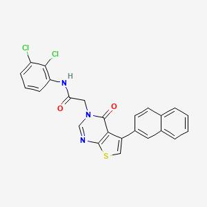 N-(2,3-dichlorophenyl)-2-(5-naphthalen-2-yl-4-oxothieno[2,3-d]pyrimidin-3-yl)acetamide