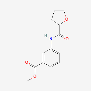 molecular formula C13H15NO4 B4831013 Methyl 3-(tetrahydrofuran-2-carboxamido)benzoate 