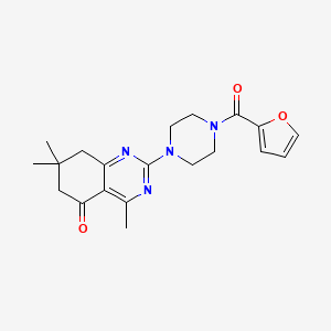 2-[4-(2-furoyl)piperazin-1-yl]-4,7,7-trimethyl-7,8-dihydroquinazolin-5(6H)-one