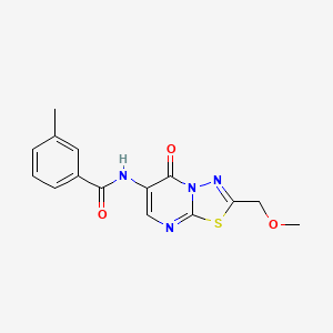 N-[2-(methoxymethyl)-5-oxo-5H-[1,3,4]thiadiazolo[3,2-a]pyrimidin-6-yl]-3-methylbenzamide