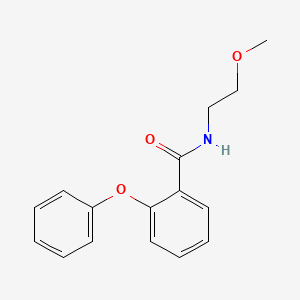 molecular formula C16H17NO3 B4831055 N-(2-methoxyethyl)-2-phenoxybenzamide 